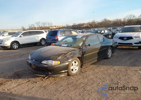 2001 Chevrolet Monte Carlo Ss z USA, uszkodzony, nr VIN 2G1WX15K619311194